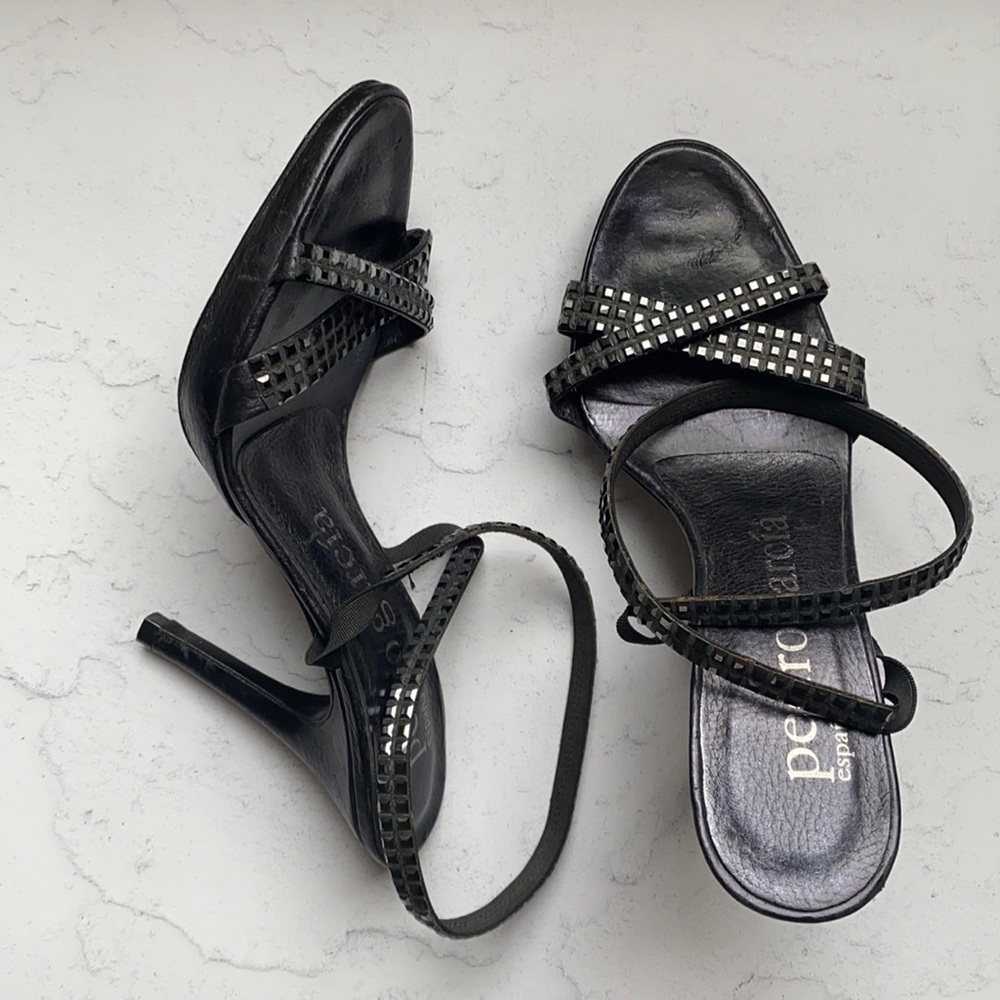 PEDRO GARCIA [studded heeled sandals ]